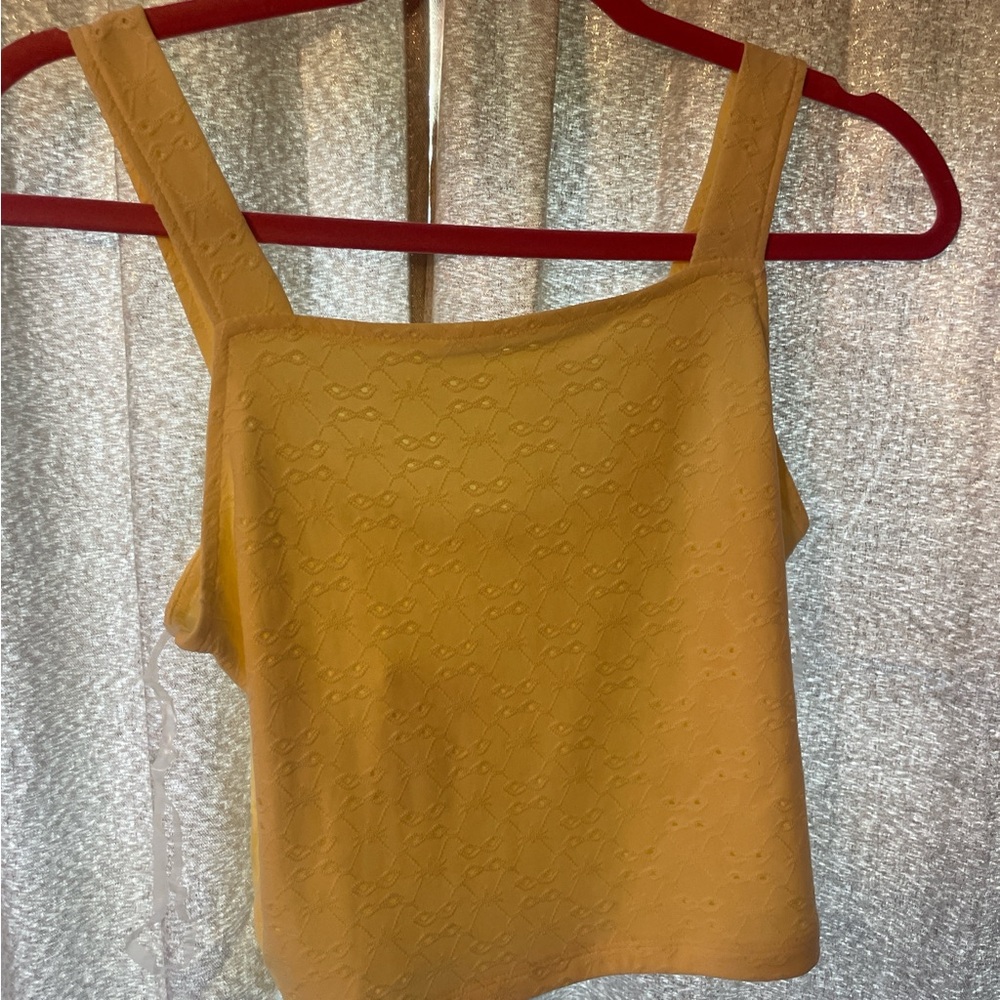 Yellow WallFlower Tank top